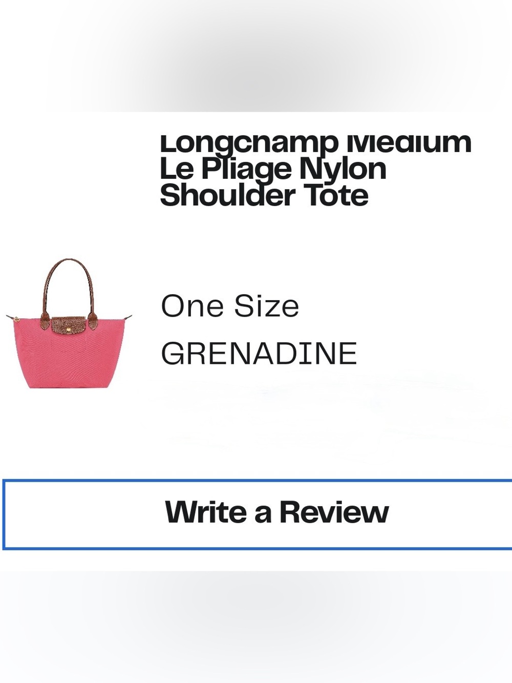 Authentic Longchamp Le Pliage Medium Shoulder Tote - Grenadine Pink - Picture 2 of 10